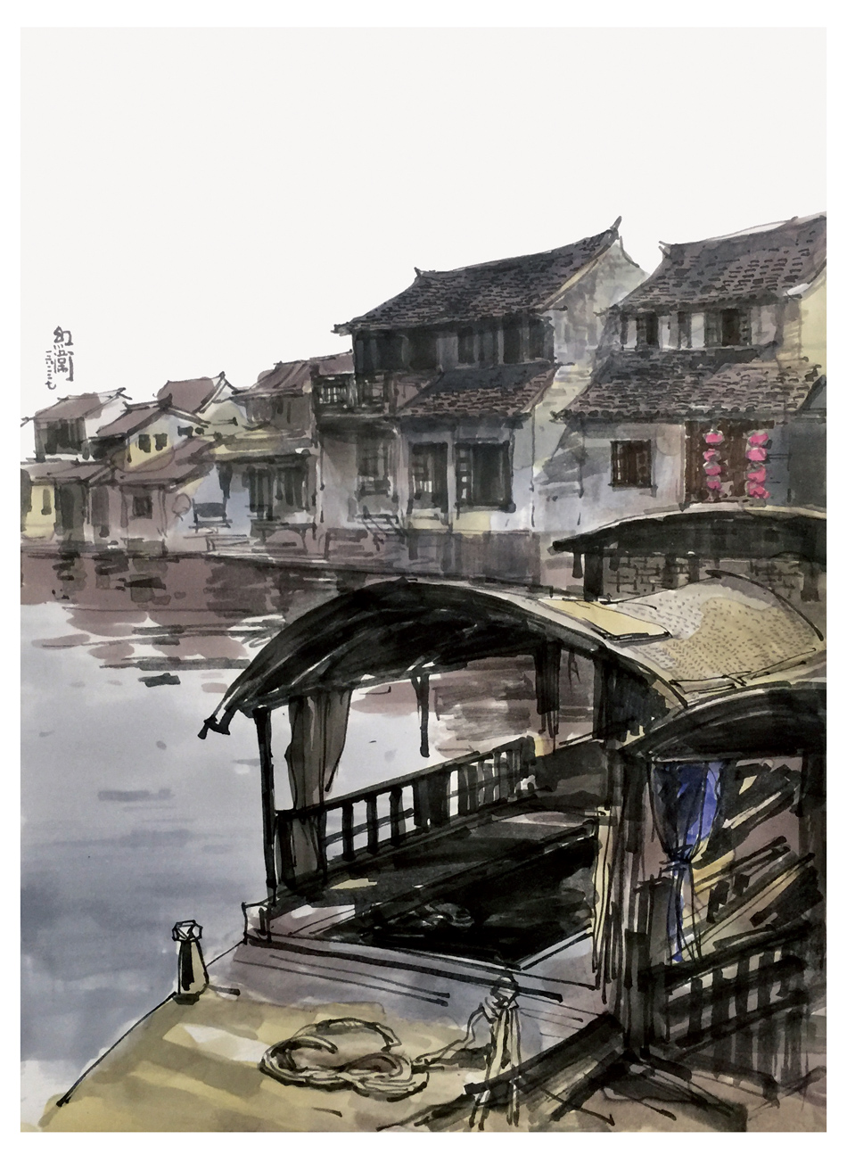 陈红卫南方民居写生作品集