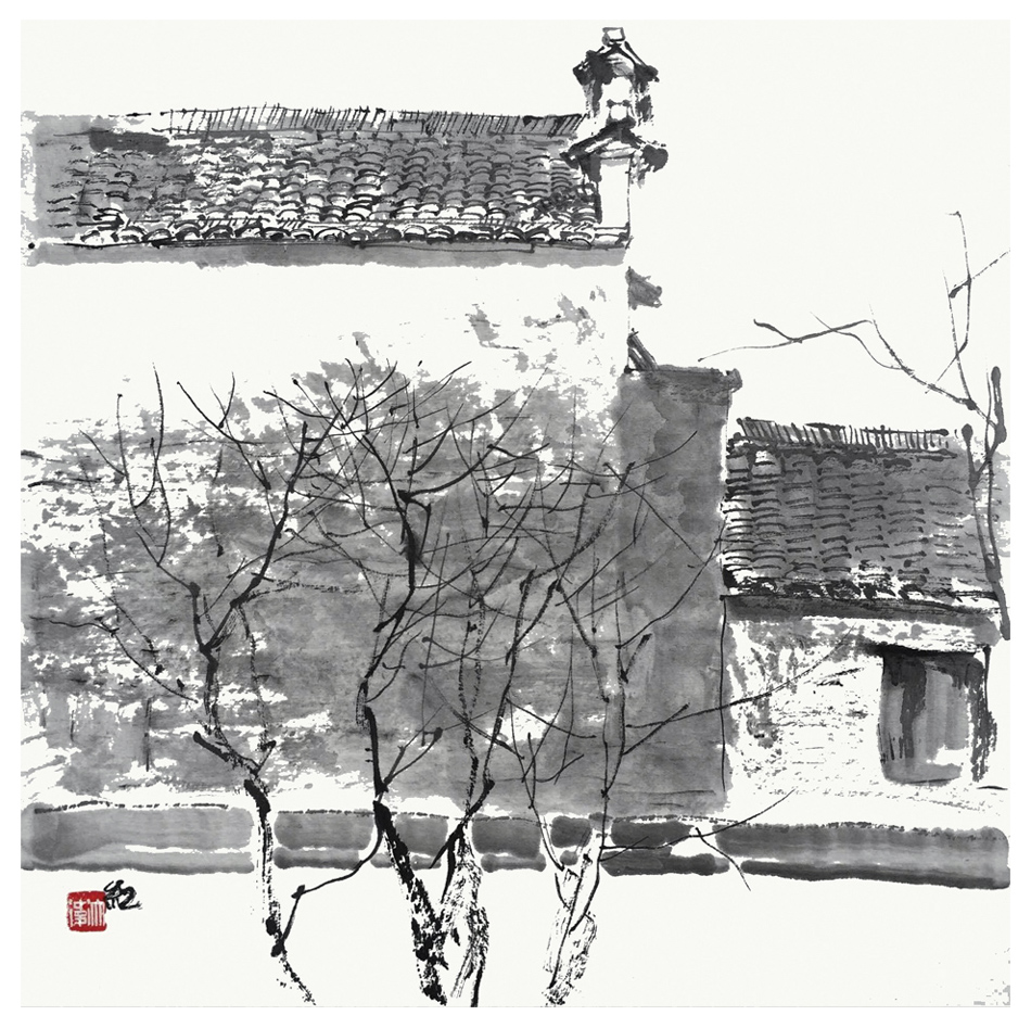 陈红卫民居写生作品画集水墨一